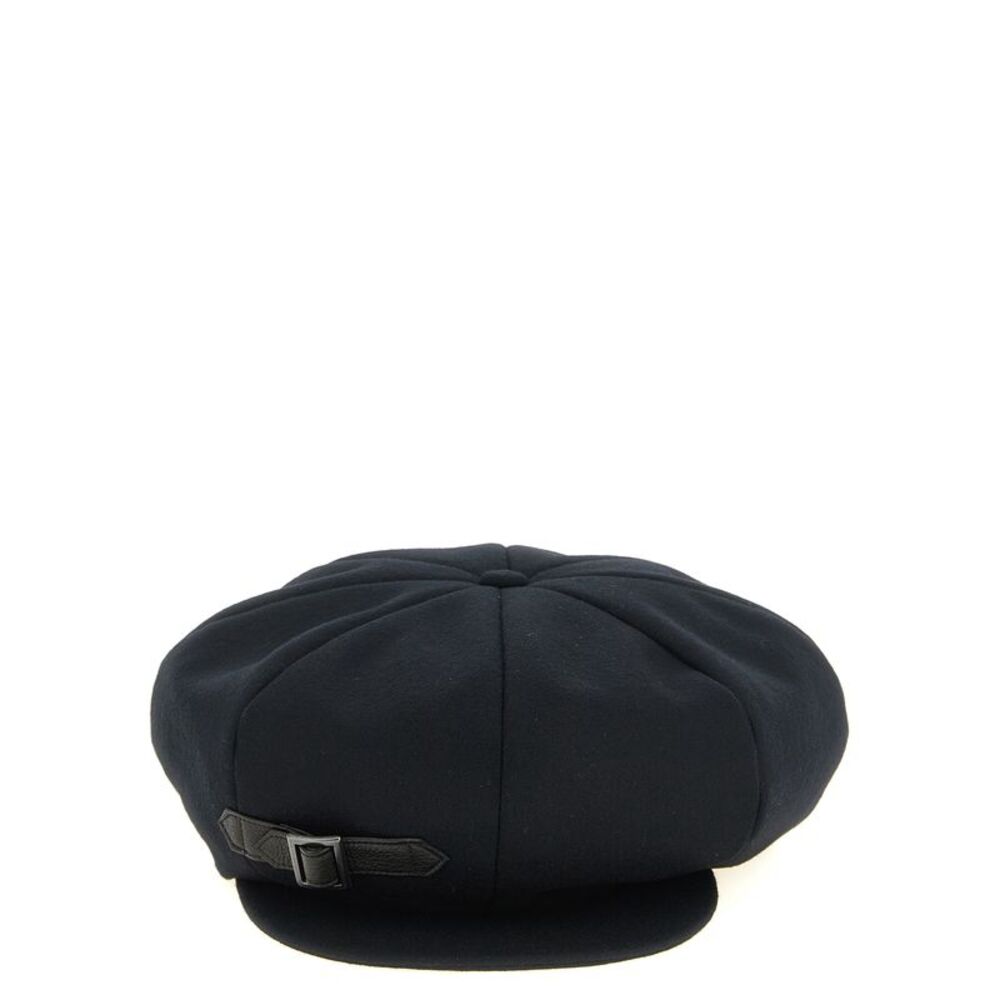 Yohji Yamamoto Black Polyamide Cap (Baseball Men's Hat)